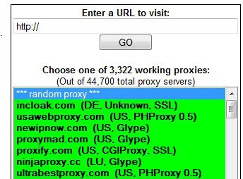 working proxy list