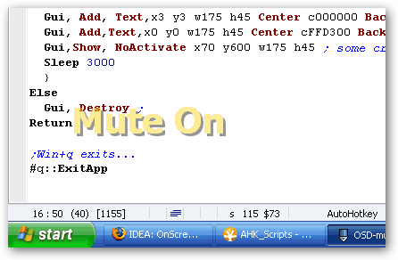 osd mute