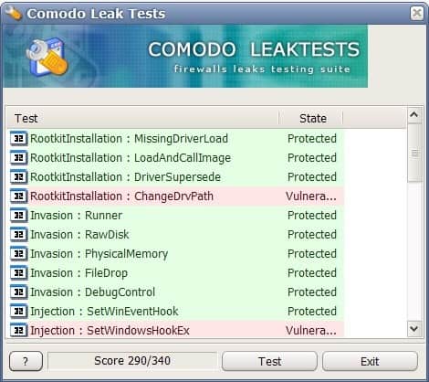 Comodo Leak Test Antivirus Firewall Software