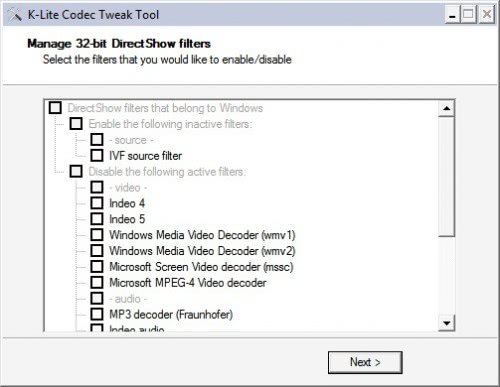 codec tweak tool windows 10