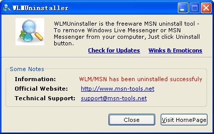 A Trick to Remove Windows Live Messenger.