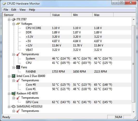 hw monitor rainmeter cpu temp