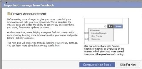 facebook privacy
