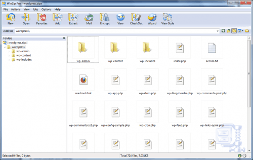 Winzip 14 integrates nicely