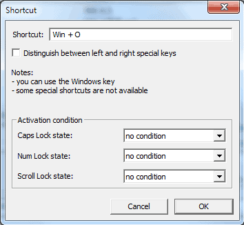 keyboard shortcuts