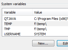 changing windows temp folder