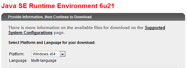 java se runtime environment 9 downloads page