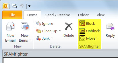 spamfighter outlook