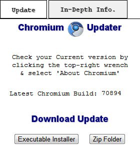 Chromium updater extension