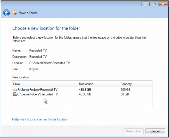 move folder wizard