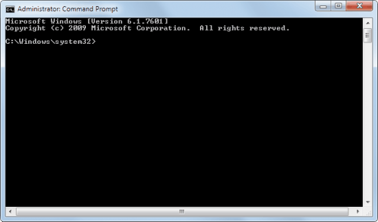 administrator command prompt