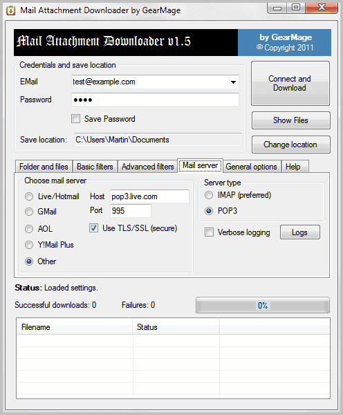 mail attachment downloader