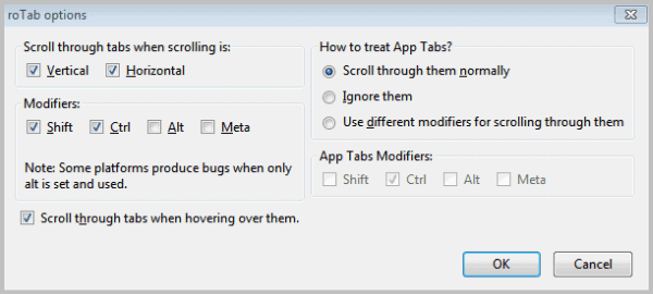 scroll tabs mouse