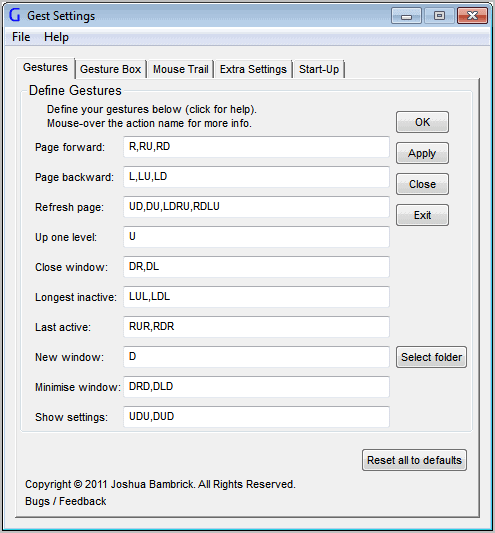 gest windows explorer mouse gestures