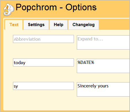 popchrom extension options