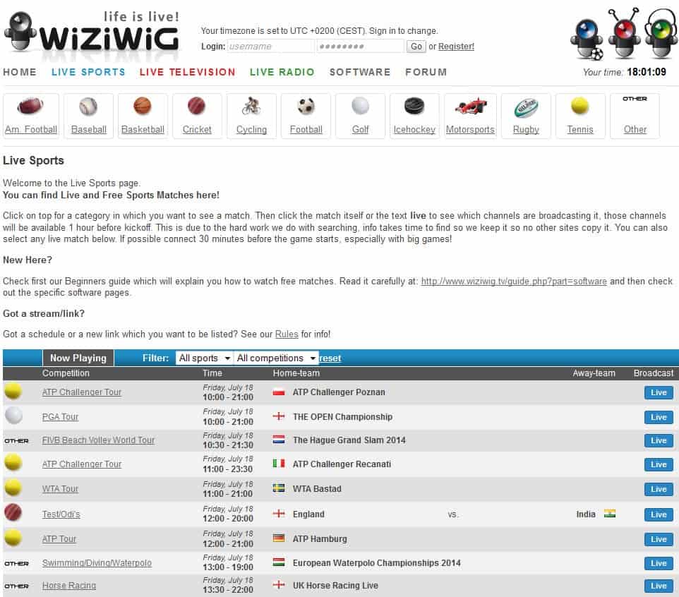 The new Wiziwig website