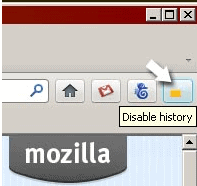 disable history firefox