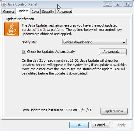 java control panel download windows 8