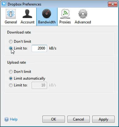 speed up dropbox download