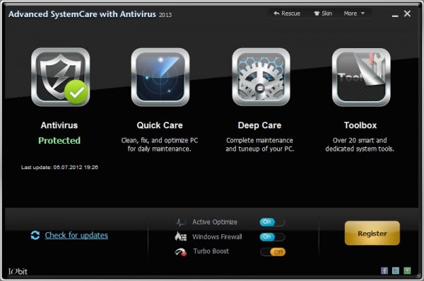 advanced systemcare with antivirus