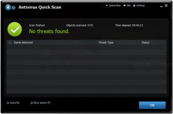 antivirus quick scan