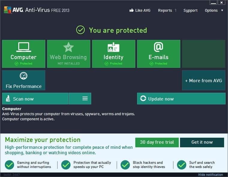 AVG Anti-Virus 2013 (x32 bit) 2013.3532 full