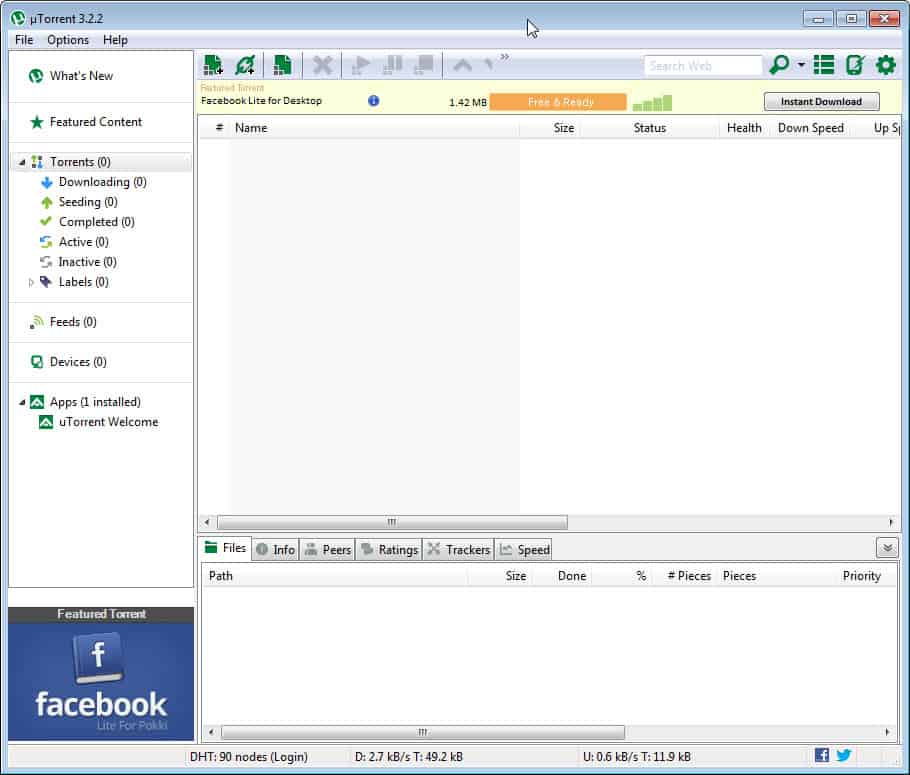 Run Utorrent Portable Mode