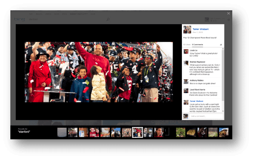 bing facebook photo search