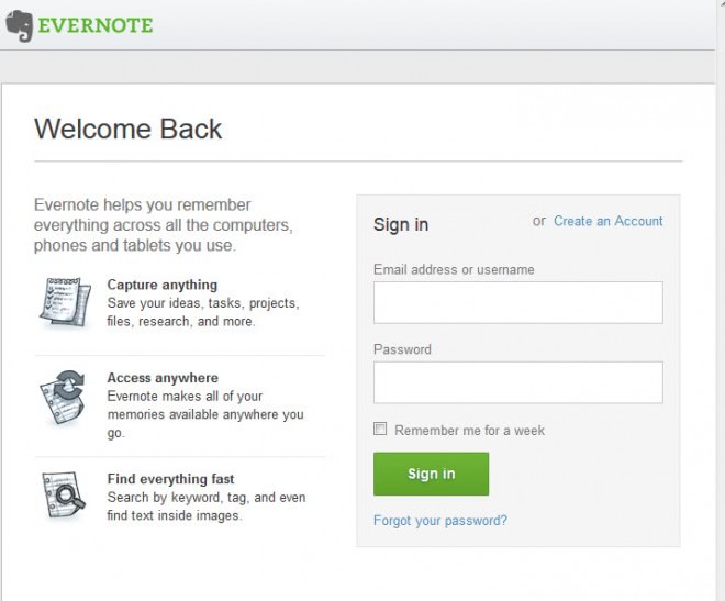 evernote login problems with lastpass