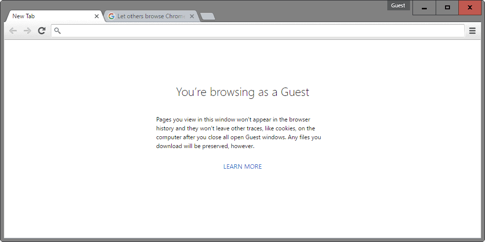 guest browsing chrome