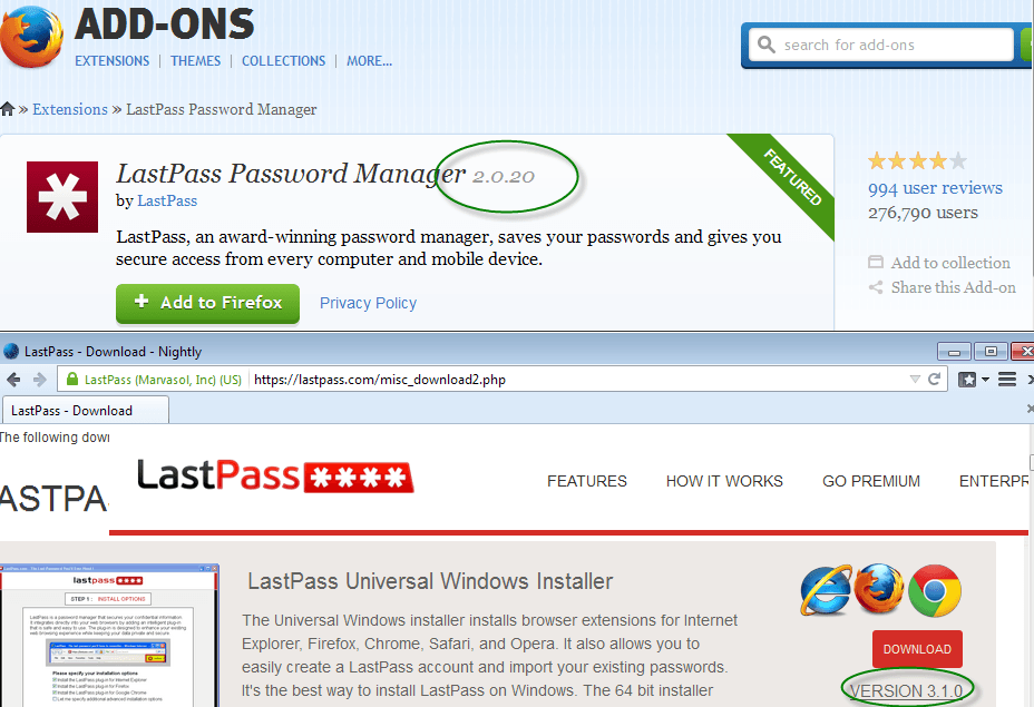 lastpass-firefox-version