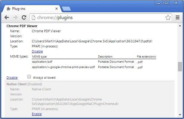 Plugins Chrome Pdf Viewer Disable