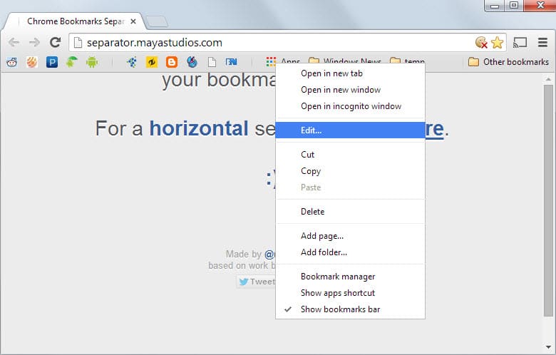 how to create a bookmark for a computer