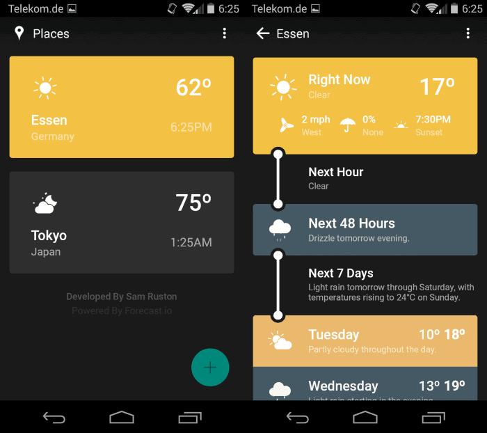 weather timeline forecast