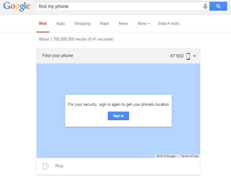 google where is my phone