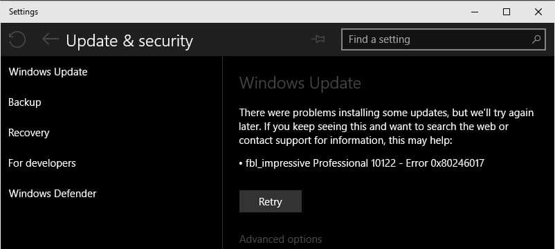 error 0x80246017
