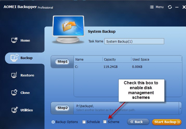 AOMEI Backupper Professional 7.3.0 for windows instal free
