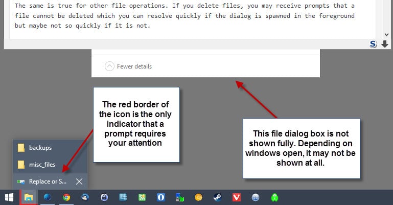 windows10 file dialog box hidden