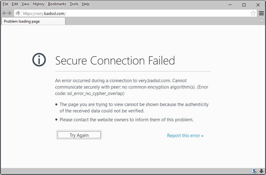 avast mozilla firefox insecure connection