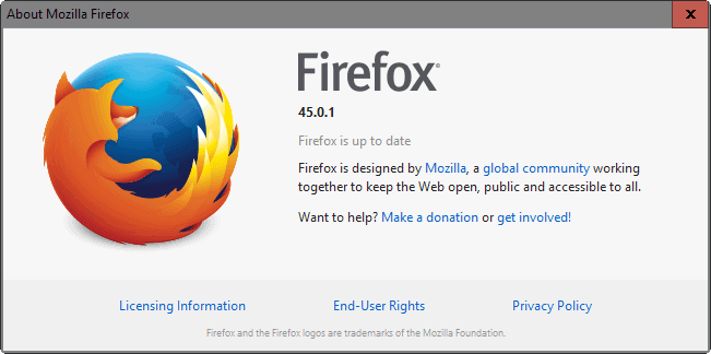 firefox 45.0.1