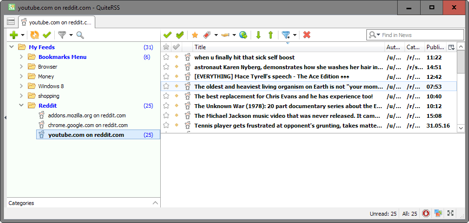 reddit domain feeds