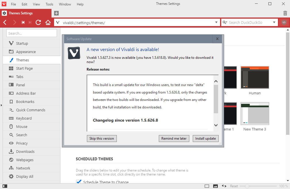 vivaldi delta updates