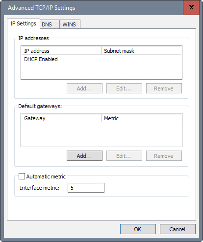 interface metric