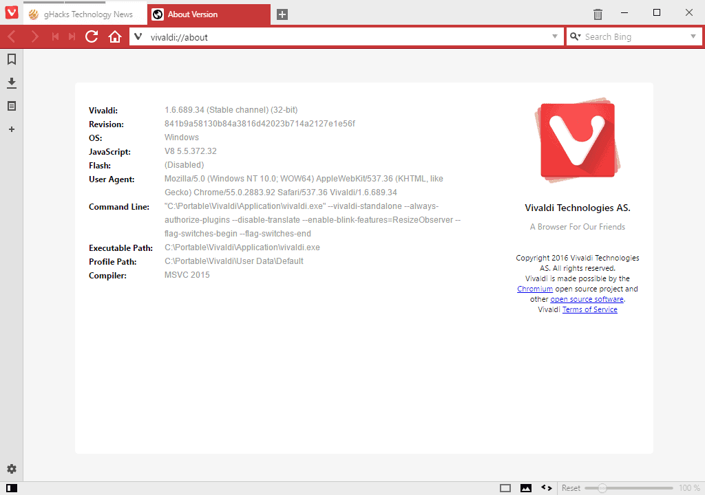 vivaldi 1.6