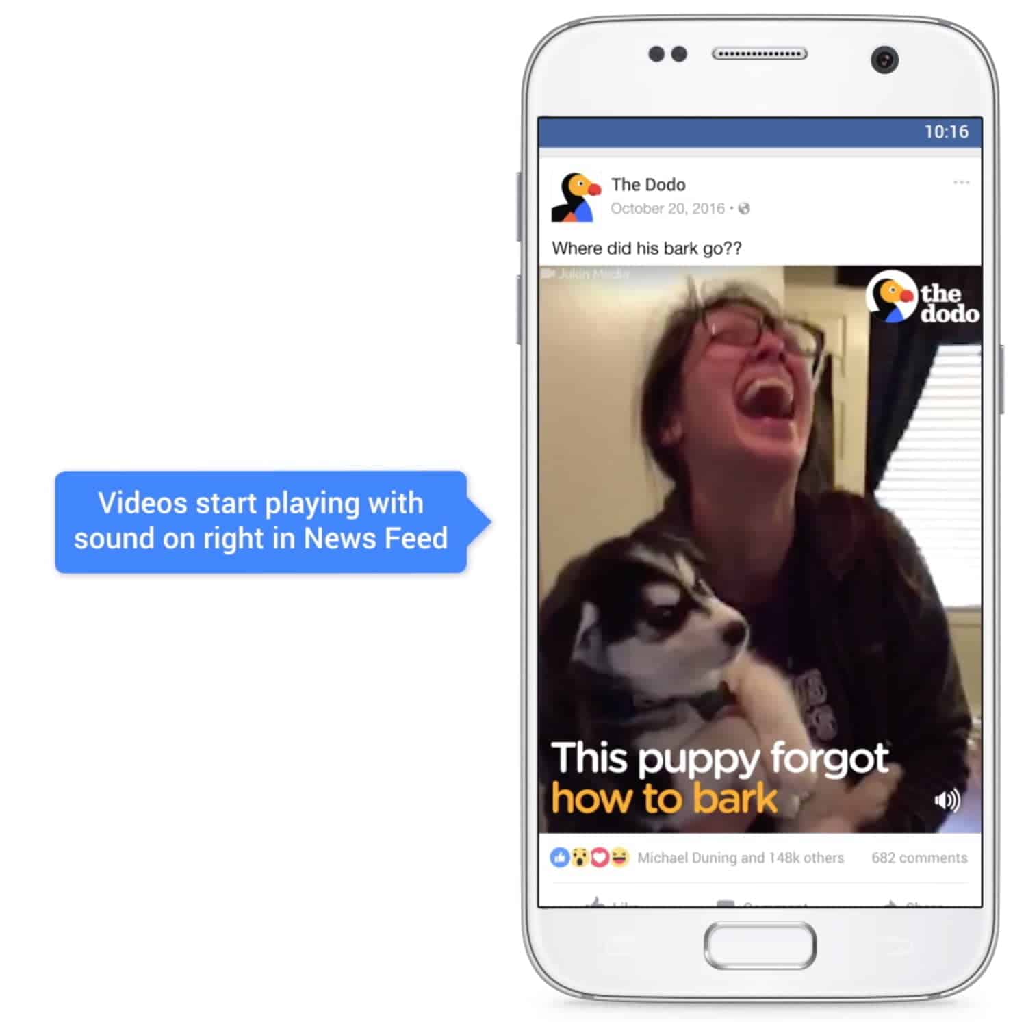 facebook videos auto play sound