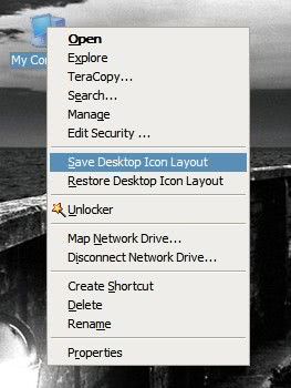 restore desktop icons