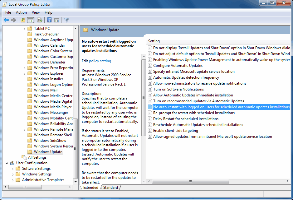 Windows 7 Always Installing Updates Shutdown Command