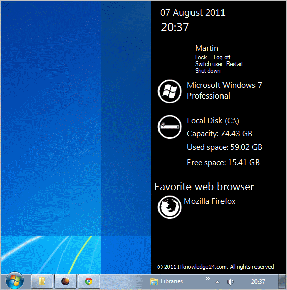 Sidebar In Windows Vista