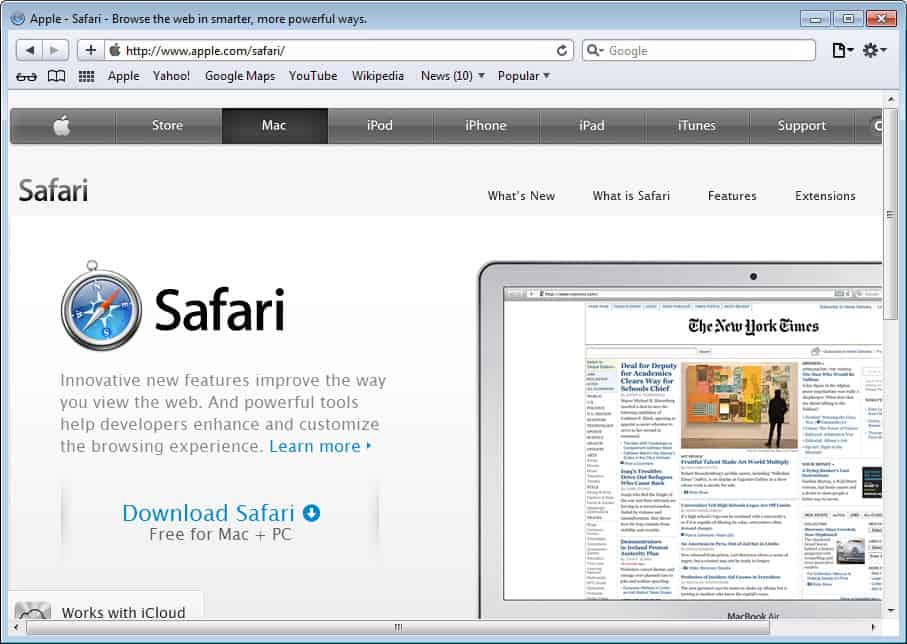 safari for mac 10.8.3