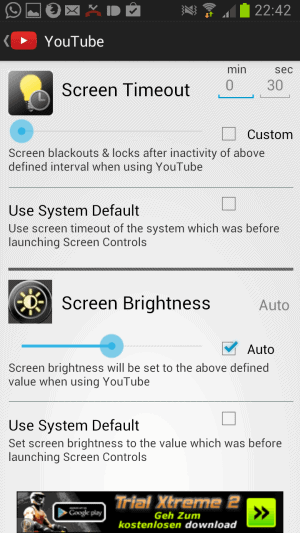 android app brighter screen